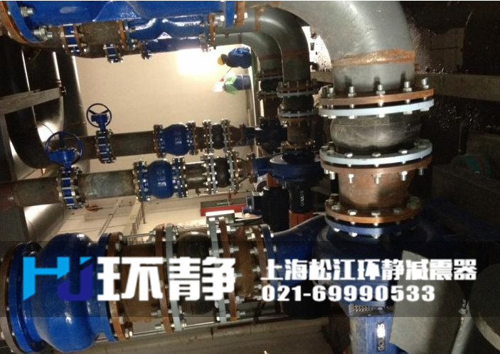DN200<a href=http://www.czfjkj.com target=_blank class=infotextkey>橡膠軟接頭</a>安裝實(shí)圖